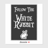 Follow the White Rabbit Sticker (Vel)