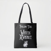 Follow the White Rabbit Tote Bag (Voorkant)