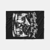 Follow The Word Not The Herd Christian Religion Hi Fleece Deken (Voorkant (Horizontaal))