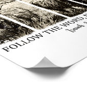 Follow The Word Not The Herd Western Christian Jes Poster (Hoek)