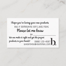 Follow-up Visitekaartje