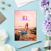 follow us facebook username social media photo  acryl uitnodigingen (Insitu (Huwelijk))