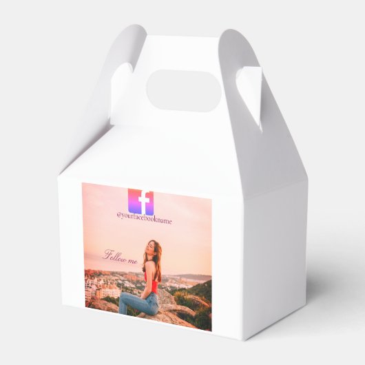 follow us facebook username social media photo bedankdoosjes (Voorkant Zijde)