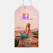 follow us facebook username social media photo  cadeaulabel (Achterkant)