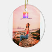 follow us facebook username social media photo  keramisch ornament (Links)