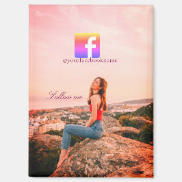 follow us facebook username social media photo  magneet