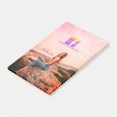 follow us facebook username social media photo  post-it® notes (Schuin)