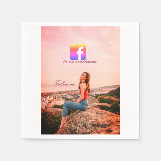 follow us facebook username social media photo  servet (Voorkant)