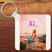 follow us facebook username social media photo  sleutelhanger (Voorkant)