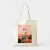 follow us facebook username social media photo  tote bag (Achterkant)