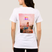 follow us facebook username social media photo  Tri-Blend shirt (Achterkant)