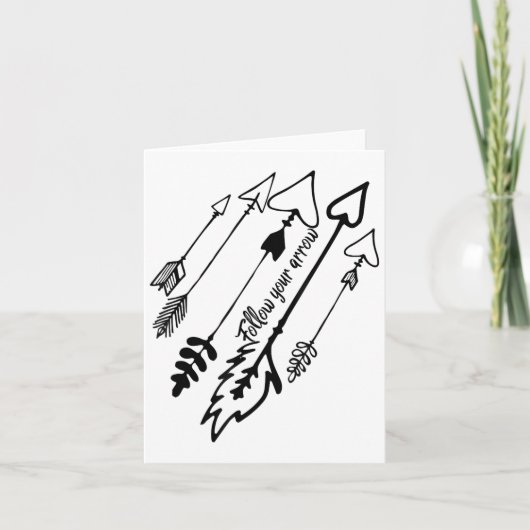 Follow Your Arrow Motivational Kaart (Voorkant)