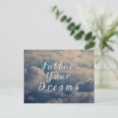 Follow Your Dreams Briefkaart (Staand voorkant)