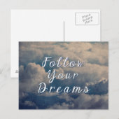 Follow Your Dreams Briefkaart (Voorkant / Achterkant)