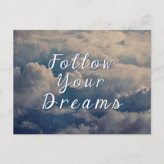 Follow Your Dreams Briefkaart (Voorkant)
