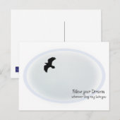 Follow Your Dreams Briefkaart (Voorkant / Achterkant)