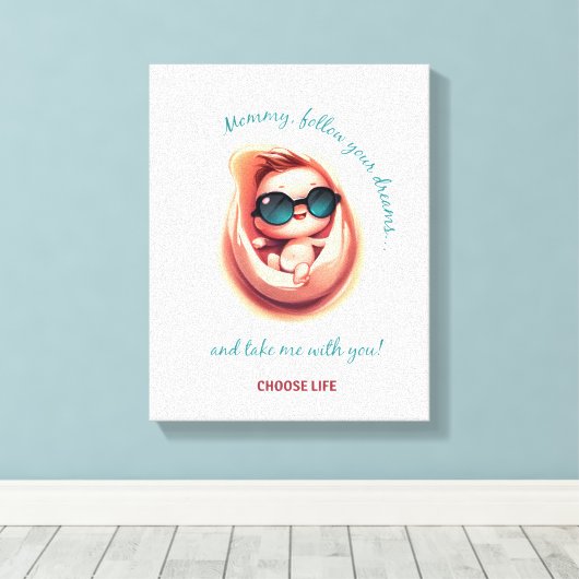 Follow Your Dreams Canvas Afdruk (Insitu (Houten vloer))