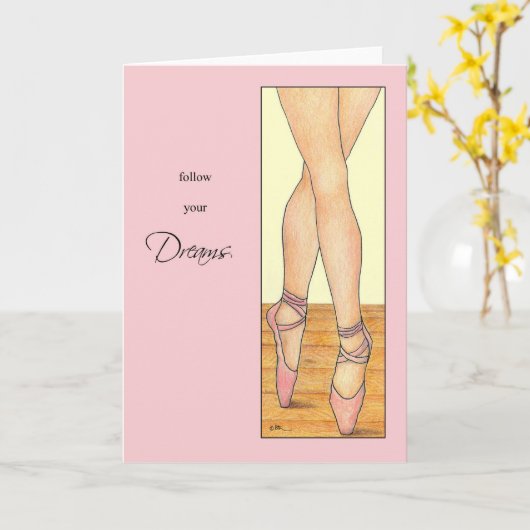 Follow Your Dreams Kaart (Gele Bloem)