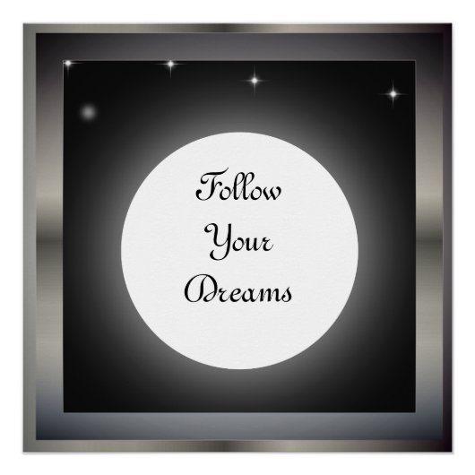 Follow Your Dreams Perfect Poster (Voorkant)