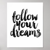 Follow Your Dreams Poster (Voorkant)