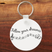 Follow Your Dreams Sleutelhanger (Voorkant)