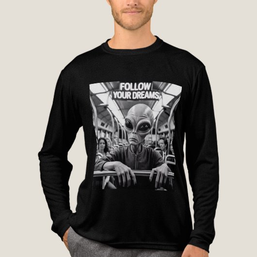 FOLLOW YOUR DREAMS Tri-Blend SHIRT (Voorkant volledig)