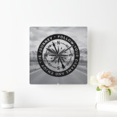 Follow Your Dreams Vierkante Klok (Huis)