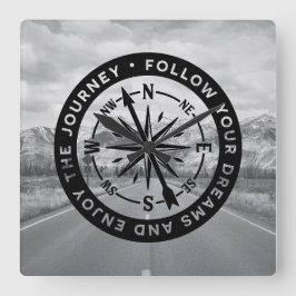 Follow Your Dreams Vierkante Klok