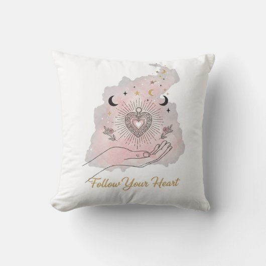 Follow Your Heart Celestial Pillow - Mystical  Kussen (Voorkant)