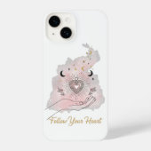 Follow Your Heart iPhone Case - Celestial Sacred iPhone Hoesje (Achterkant)