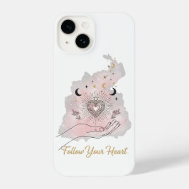 Follow Your Heart iPhone Case - Celestial Sacred iPhone 14 Hoesje