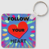 Follow Your Heart Sleutelhanger (Achterkant)