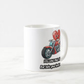 Follow your heart take your brain koffiemok (Voorkant rechts)