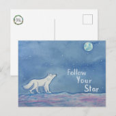 Follow Your Star Celestial Postcard Briefkaart (Voorkant / Achterkant)
