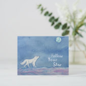 Follow Your Star Celestial Postcard Briefkaart (Staand voorkant)