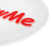 "#FollowMe" Cute Design. Bestel nu Snijplank (Hoek)