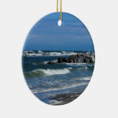 Folly Beach Atlantic Keramisch Ornament (Rechts)