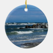Folly Beach Atlantic Keramisch Ornament (Achterkant)