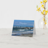 Folly Beach Atlantic Thinking You Kaart (Gele Bloem)