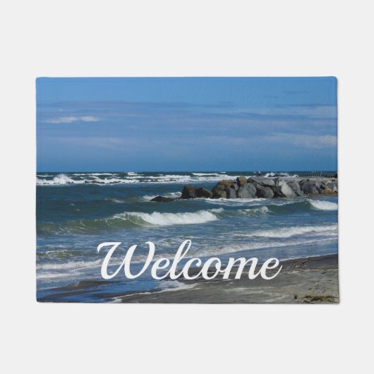 Folly Beach Atlantic Welcome Doormat Deurmat (Voorkant)
