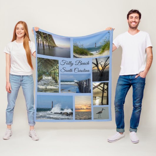 Folly Beach Fleece Deken (In situ)