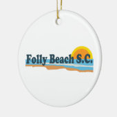 Folly Beach. Keramisch Ornament (Links)
