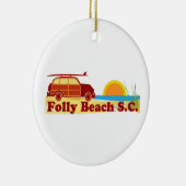 Folly Beach. Keramisch Ornament (Rechts)