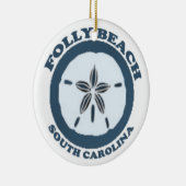 Folly Beach. Keramisch Ornament (Rechts)
