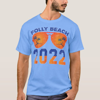 Folly Beach Lover summer and beach vacay tee Retro T-shirt