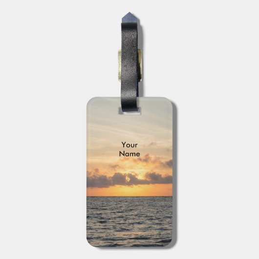 Folly Beach Morning Bagagelabel (Achterkant verticaal)