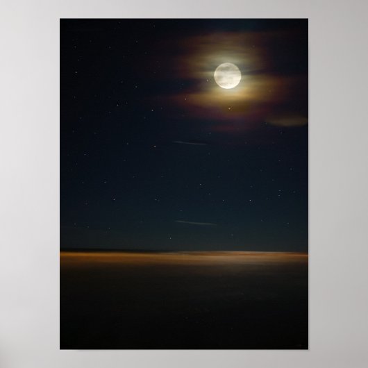 Folly Beach Night Poster (Voorkant)