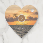 Folly Beach Ochtend Bruiloft Favor Labels (Achterkant)