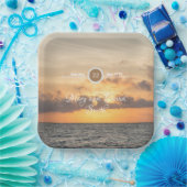 Folly Beach Ochtend Trouwpapier Borden Papieren Bordje (Feest)