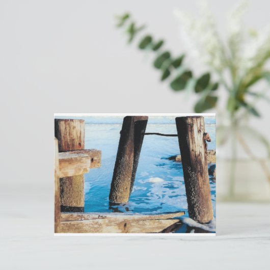 Folly Beach Old Docks Briefkaart (Staand voorkant)